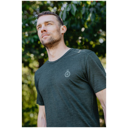 Herren-T-Shirt Zulu Merino Quest 160 Short Comfy