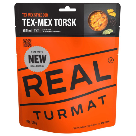 Trekkingnahrung Real Turmat Tex-Mex mit Kabeljau (Tex-Mex Torsk)