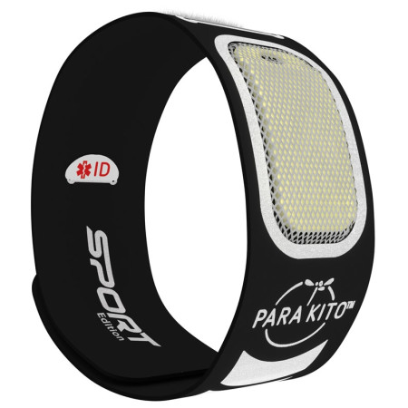 Repellent Para'Kito Sportovní náramek proti komárům schwarz Black