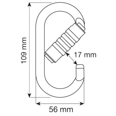 Karabiner Camp Oval Pro 3Lock