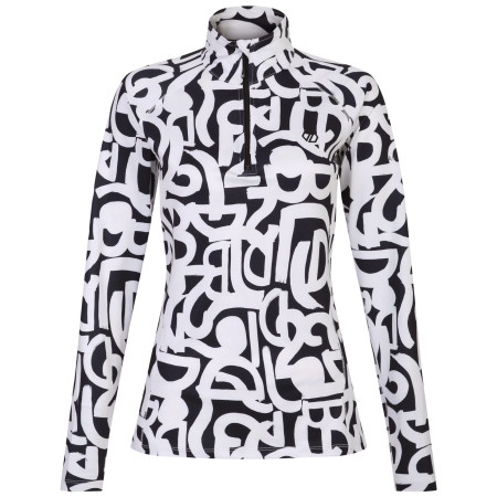 Damen-Sweatshirt Dare 2b Divulge Core Stretch schwarz/weiß Black & White Graffiti