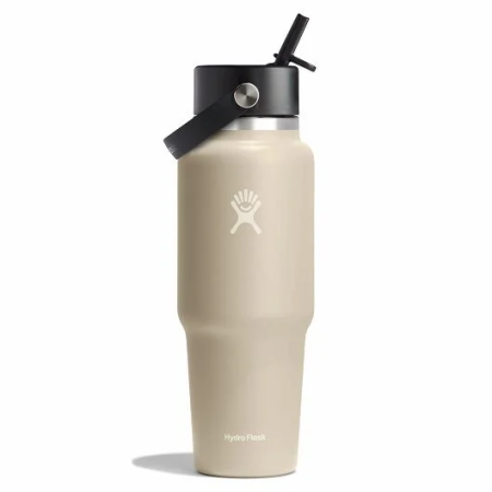 Thermoflasche Hydro Flask Wide Flex Straw Travel Bottle 32 Oz beige OAT