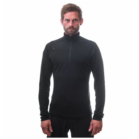 Herren-Sweatshirt Sensor Merino Upper kurzer Reißverschluss