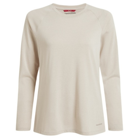 Damen-T-Shirt Craghoppers NosiLife Nour LS T-Shirt beige Oyster Marl