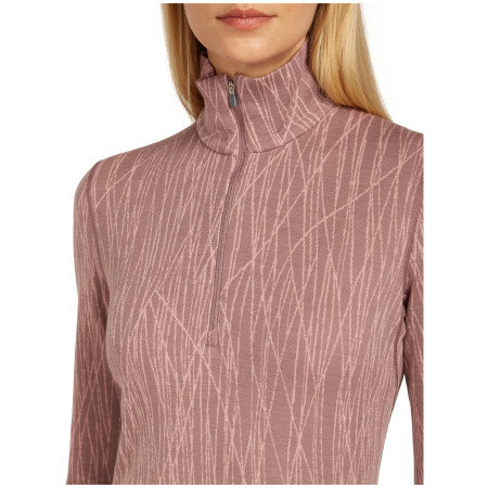 Damen-Funktionsshirt Icebreaker Women Merino 260 Tech Vertex LS Half Zip Delta Lines AOP