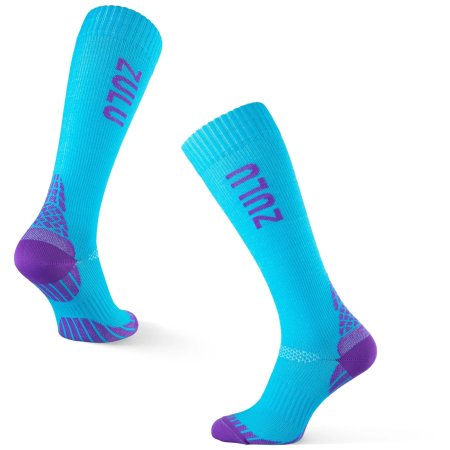 Kompressionsstrümpfe Zulu Run Compression blau/lila blue/violet