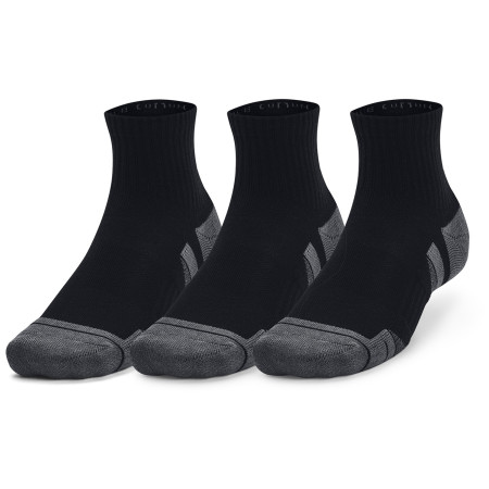Socken-Set Under Armour Performance Cotton 3p Qtr schwarz Black / Black / Pitch Gray