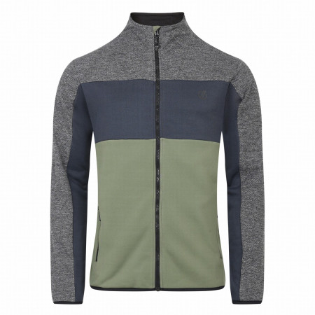 Herren-Sweatshirt Dare 2b Venture Fleece grau/grün ChG/BkM/OlGn