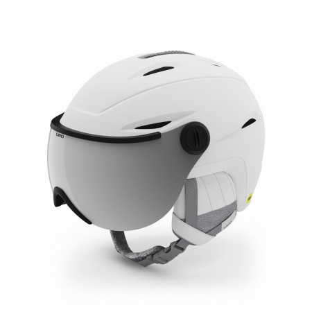 Damen Skihelm Giro Essence Mips weiß Mat White/Silver Flash