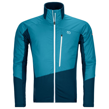 Herrenjacke Ortovox Westalpen Swisswool Hybr Jkt M blau mountain blue