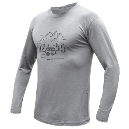 Herren-T-Shirt Sensor Merino Active Van Life grau grey