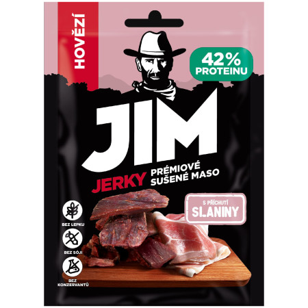 Trockenfleisch Jim Jerky Jerky Beef Bacon 23 g