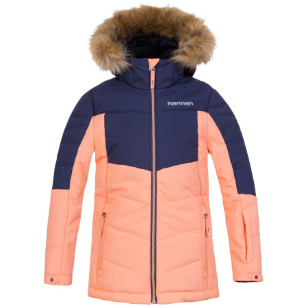 Kinder Winterjacke Hannah Leane Jr rosa/blau cantaloupe/mood indigo