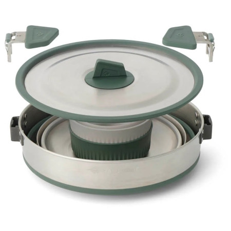 Geschirrset Sea to Summit Detour Stainless Steel One Pot Cook Set 5 Piece