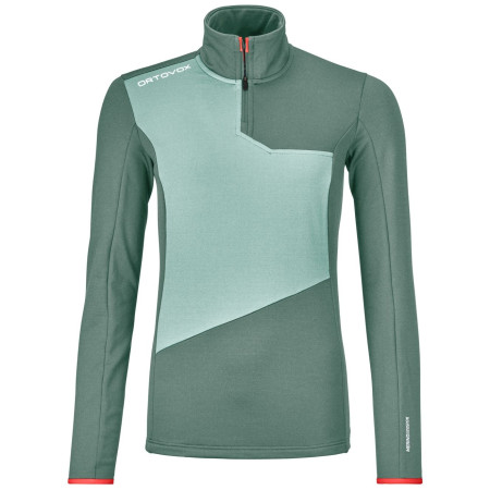 Damen-Sweatshirt Ortovox Fleece Light Zip Neck W grau arctic grey