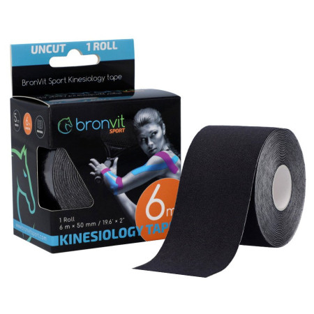 Tapeband BronVit Sport Kinesio Tape classic 5 cm x 6m schwarz