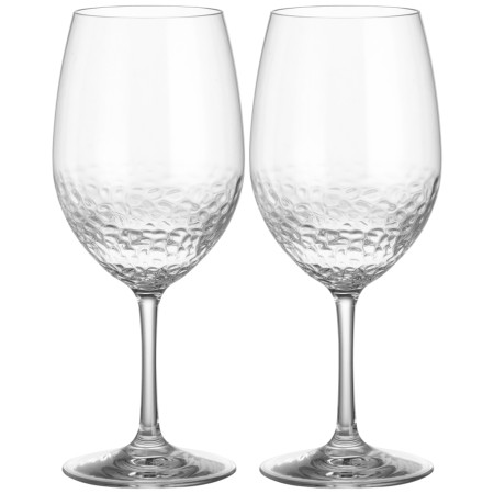Weingläser Brunner Wineglass Hammered - 2Stk durchsichtig