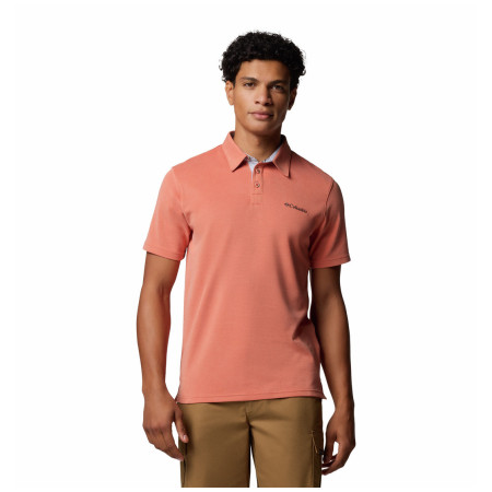 Herren-T-Shirt Columbia Nelson Point Polo rot tuscan