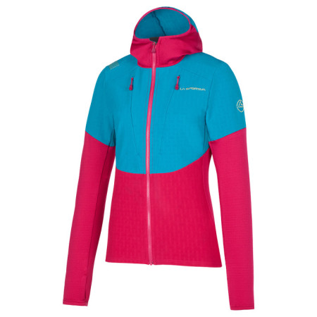 Damen-Sweatshirt La Sportiva Session Tech Hoody W blau/rosa Cerise/Crystal
