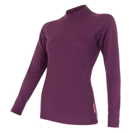 Damen-T-Shirt Sensor Double Face Langarm lila Purple