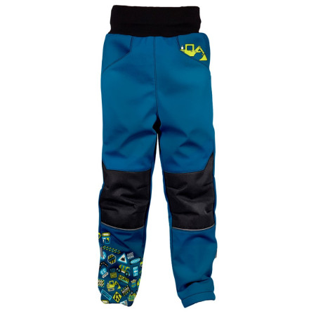 Kinder Softshellhose WAMU Bagr blau