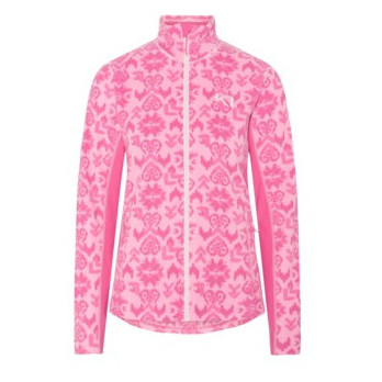 Damen-Sweatshirt Kari Traa Olga Fleece rosa SPINK / BRIGHT PINK