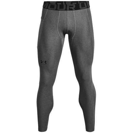 Herreunterhose Under Armour HG Armour Leggings grau CarbonHeather/Black