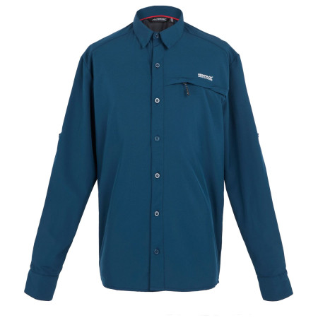 Herrenhemd Regatta Trav Pack Awy LS Shrt blau MoonLt Denim