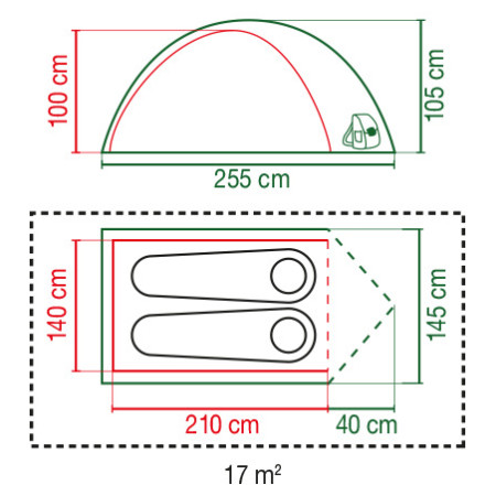 Wanderzelt Coleman Darwin 2