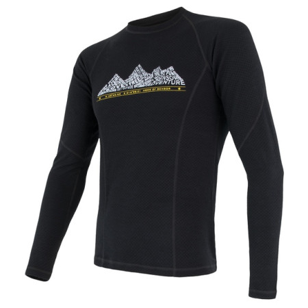 Herren-T-Shirt Sensor Merino DF Adventure schwarz Black