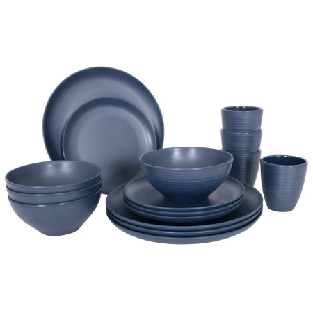 Geschirrset Bo-Camp Orville 16 pcs blau Blue