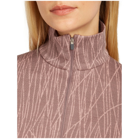 Damen-Funktionsshirt Icebreaker Women Merino 260 Tech Vertex LS Half Zip Delta Lines AOP