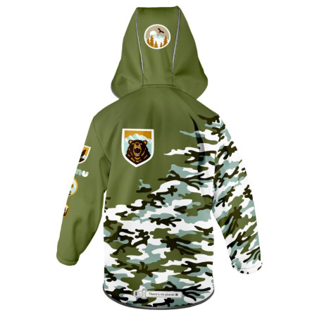 Kinder-Softshell-Jacke WAMU Khaki