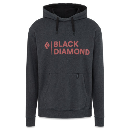 Herren-Sweatshirt Black Diamond Stacked Logo Hoody schwarz Black Heather