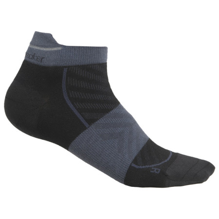 Damensocken Icebreaker W Mer Run+ Ultralight Micro schwarz/grau BLACK/GRAPHITE