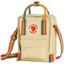 Umhängetasche Fjällräven Kånken Rainbow Sling beige Light Oak-Rainbow Pattern