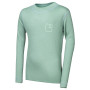 Kinder-Funktionsshirt Sensor Merino DF Logo Up Basil Green