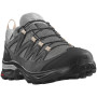 Damen Wanderschuhe Salomon X Ward Leather Gore-Tex hellgrün Gull / Black / Ebony