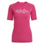 Damen-T-Shirt Alpine Pro Revina rot burgundy