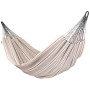 Hängematte La Siesta Flora Kingsize weiß/grau Ribs