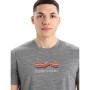 Herren-T-Shirt Icebreaker Tech Lite II SS Tee Mountain Geology
