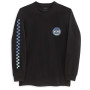 Herren-T-Shirt Vans Original Checkerboard C LS schwarz Black