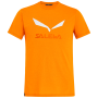 Herren-T-Shirt Salewa Solidlogo Dri-Rel M S/S Tee orange GloryMelange