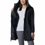 Damen-Windjacke Columbia Flash Challenger Long Windbreaker schwarz black