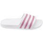 Damenpantoffeln Adidas Adilette Aqua weiß Ftwwht/Roston/Ftwwht