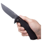 Klappmesser Acta non verba A400-BB, DLC, SL, ALOCK,G10 Black