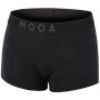 Damen-Boxershorts MOOA MerinoSilk 160 schwarz black melange