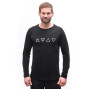 Herren-Funktionsshirt Sensor Merino Blend Elements black