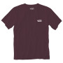 Herren-T-Shirt Vans MN Left Chest Logo Tee rot PortRoyale/White