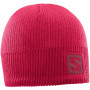 Mütze Salomon Logo Beanie rosa Hibiscus